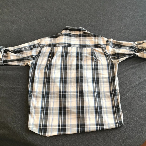 Beverly Hills Polo Club Flannel Button Up Sz Lg - Picture 5 of 6
